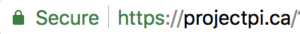 The padlock icon lets you know if a website is secured by SSL