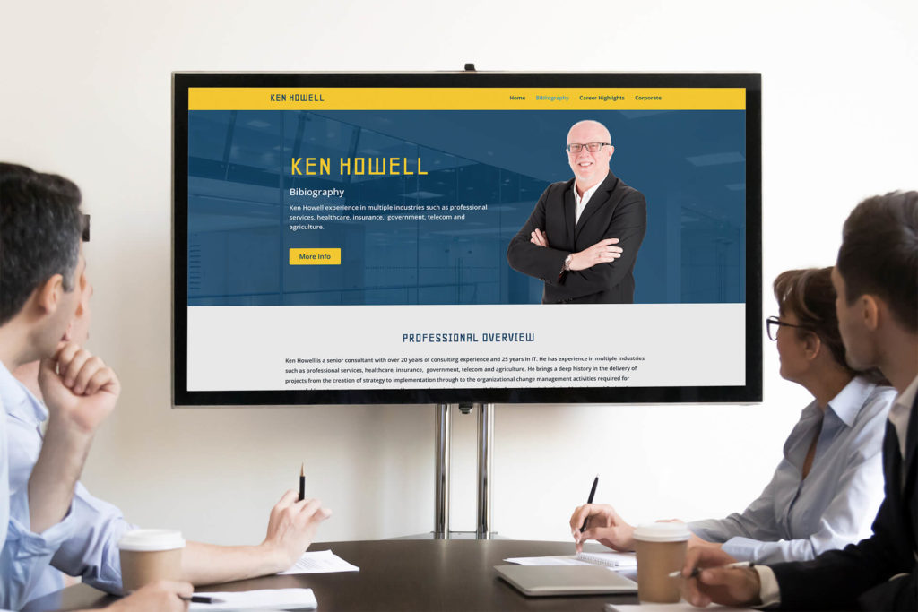 This is a personal, professional website we developed for the COO of Paradigm Consulting firm.